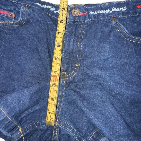 Tommy Hilfiger Vintage Y2K 90’s Preppy Embroidered Logo Denim Shorts - Picture 3 of 15